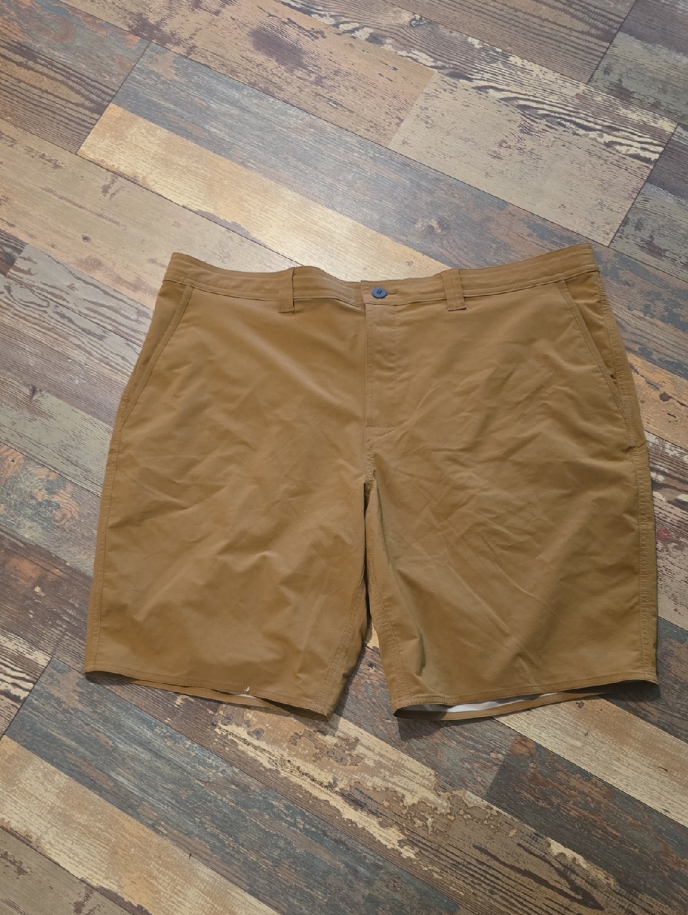 GEORGE Big Men's 10" Inseam-Stretch-Beach or Street OUTDOOR SHORTS-Size 42 Brown